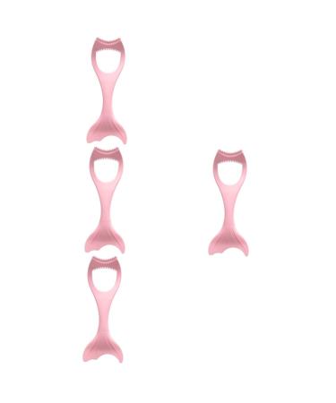 LALAFINA 4pcs Eyeliner Auxiliary Artifact Eyelash Separator Mascara Drawing Aid Cosmetic Eyeshadow Protection 15X4.5CMx4pcs Pinkx4pcs