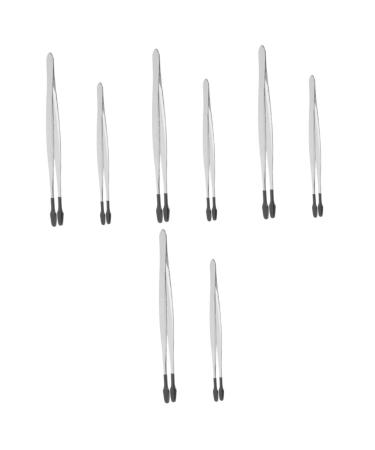 FRCOLOR 8 STK Stamp Clip Brow Tool Tool for jewelry production stamp collecting tools stamp tweezers made of stainless steel stainless steel aid clip Set Martensitic stainless steel 15.20x1.00cmx4pcs as shown x 4 pieces