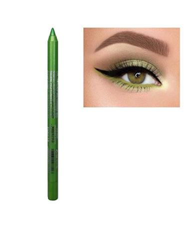 Blue Electronic Technology Multi Color Eyeshadow Eyeliner  Metallic Glossy Smoky Eyeliner  Long Lasting Professional Eye Makeup Eyeliner Waterproof Eyeliner Pen Eye Cosmetics Makeup Tools (10 Green)