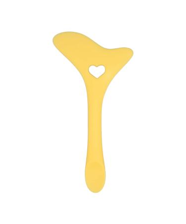 Aid Silicone Eye Makeup Tool Cream Applicator for Precise Drawing and Smudge Prevention (Yellow)