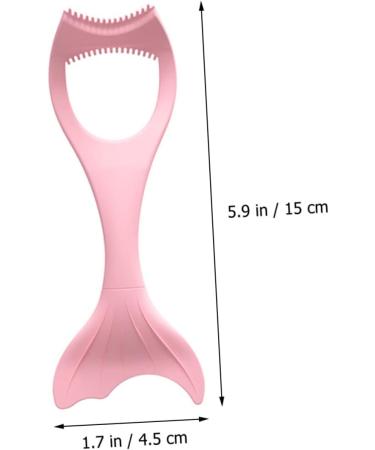 Mikinona Eyeliner Auxiliary Artifact Eyelash Brush Tool Beauty Tools Lash Separator Mold Women Make up Tools Mermaid Lash Tool Buddy False Protective Cover Double Head Miss Pink Silica Gel - Buy Online on GoSupps.com