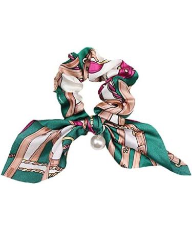 BJH Vintage Floral Hair Ties - 4 Elastic Hair Bands for Women & Girls | Ponytail Rubber Bands in 4 Colors - International Shipping - Buy Online on GoSupps.com