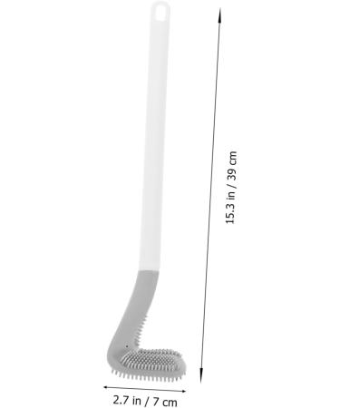Solustre Golf Toilet Brush - Limestone Remover & Bathroom Cleaning Tool | No Punching White TPR - Buy Online on GoSupps.com