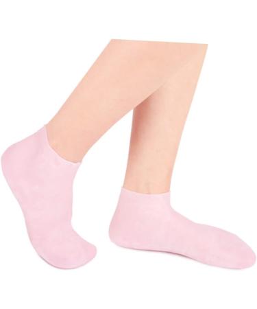 minkissy 3 Pairs Sock Feet Lotion Silicone Gel Moisturizing Heel Sleeves Spa Rejuvenate Birth Control Wallet Knee Scooter Pad Gel Booties Skin Dry Cracked Gel Pillow Miss Sebs Foot Pink - Buy Online on GoSupps.com