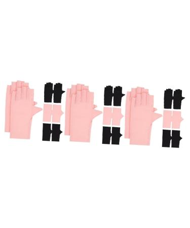 POPETPOP Fingerless Gloves UV 12 Pairs Nail Gloves Manicure Gloves Protection Gloves for Nails Anti Gloves for Gel Nails Nail Supplies Gloves Rays Gloves Nail Art Gloves Electric Car Nylon