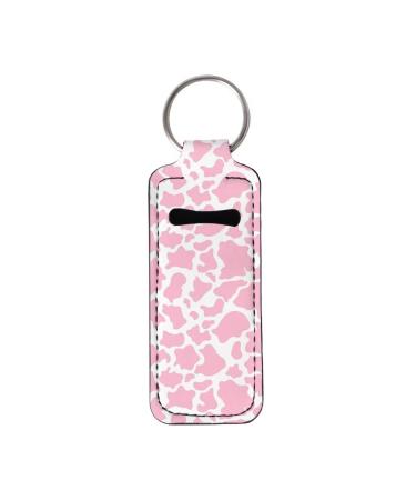 Jeiento Porte-chapstick en n opr ne clipser en forme de vache rose pour rouge l vres lastique pour baume l vres Vache Rose.