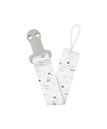 Kikkaboo Savanna Baby Pacifier Clip - Grey Pacifier Chain & Strap for Newborns | Safe & Stylish - Buy Online on GoSupps.com