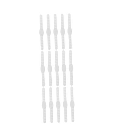 Beaupretty 15 pc hooks to hang the mask mask holder ear cable elastic face accessories adjustable ear -loop buckle ear protection hook mouth protection extension child 19.9x1.2cmx3pcs