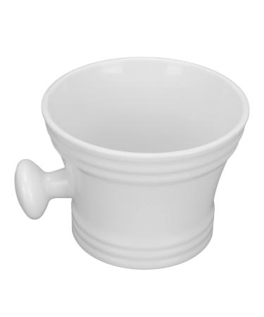 Shaving Mug Milk White Shaving Soap Bowl Luxurious with Handle for Men for Home