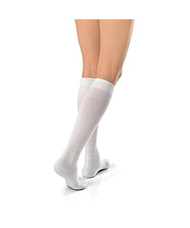 JOBST Activewear Compression Socks 15-20 mmHg Knee High Large White