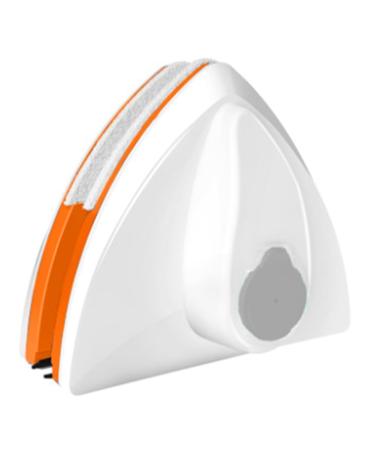 JUJNE Magnetic Glass Window Cleaning Tool Water Discharge Double Layer Wiper Household Special Window Cleaner for Home A White and Orange