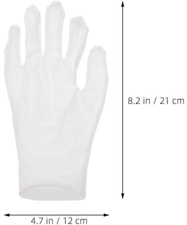 Beaupretty 12 Pairs Moisturizing Gloves Cotton Gloves Working Cotton Glove White Gloves Cotton Moisturizing Overnight Gloves Working Gloves Work Gloves - Buy Online on GoSupps.com