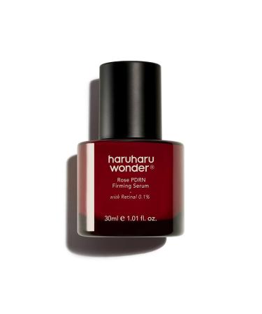 haruharu wonder Rose PDRN Firming Serum with Retinal 0.1% Boost Collagen Bulgarian Rose Minimize Fine lines & Wrinkles For Sensitive Skin Fragrance Free Korean Skincare Vegan 1.01 fl.oz