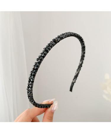 Ruihfas 6Pcs Double Rows Crystal Rhinestone Headband for Women Girls - Bling Bling Fashion Hair Hoop - Buy Online on GoSupps.com