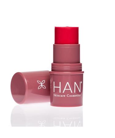 HAN Skincare Cosmetics Vegan  Cruelty-Free  Clean 3-in-1 Multistick for Cheeks  Lips  Eyes  Cherry Cosmos | 0.20 oz 0.20 Ounce (Pack of 1) Cherry Cosmos