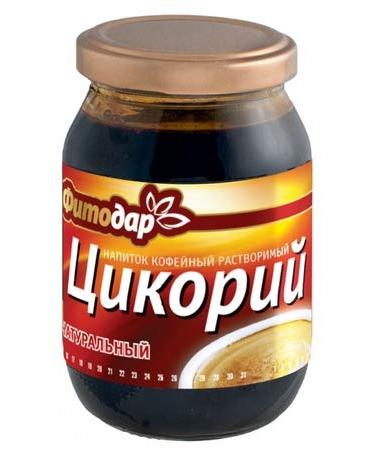 Chicory glass "FITODAR" content 200g Chicory fermented liquid 200g glass jar