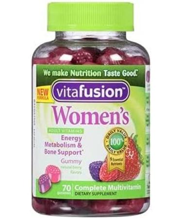 VitaFusion Womenâ€™s Complete Multivitamins - Natural Berry Gummies, 70 Count - Buy Online on GoSupps.com