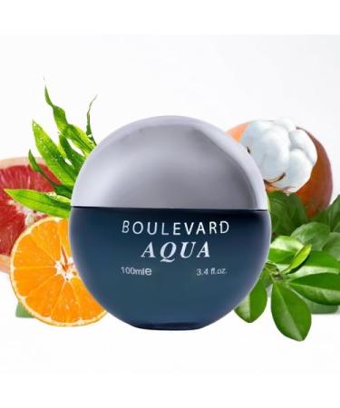 Boulevard Aqua Aromatic Aquatic fragrance for Men Eau De Parfum 3.4 F.L Oz - Buy Online on GoSupps.com