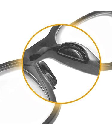 12 Pairs D-Shaped Anti-Slip Silicone Glue Nose Pads for Glasses & Sunglasses - Soft & Comfortable 16mm Stick-On Solution - Buy Online on GoSupps.com