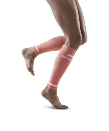 CEP Women’s Athletic Compression Run Sleeves - Calf Sleeves for Performance 3 4.0 - Rose