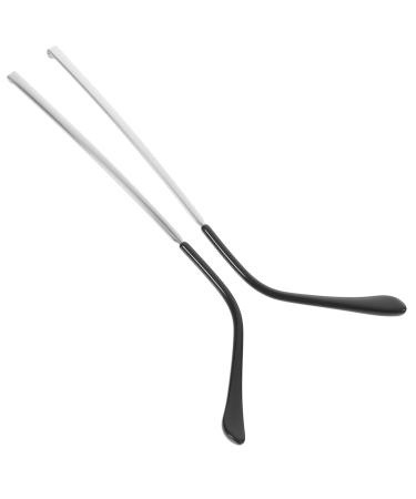 Ohphcall 1 pair of glasses accessories glasses frame Exchange of glasses frame brackets of universal glasses bends glass replacement bracket Brille temple glasses arm metal short -sighted sunglasses silver 13.6x0.6cm