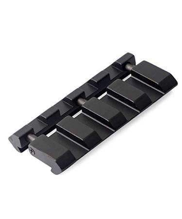 Higoo 11mm Dovetail to 20mm Picatinny/Weaver Low Pro Snap-in Rail Adaptor 4 Slot & 9 Slot for Red Dot Reflex Holographic Sight Laser Scope and Other Optics