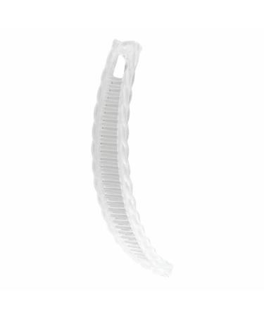 Wyttuubv Clincher Hair Clip - Ponytail Holder Clip | Classic Ponytail Banana Clip Fashion Fishtail Hair Clip for Thick Fine Curly Hair Transparent