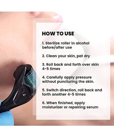 540 Stainless Steel Derma Roller for Facial Skin Care | Microneedle Roller for Face Beauty | Home Use Beauty Massage Tool - Buy Online on GoSupps.com
