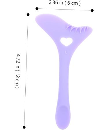 BIUDECO Eyeliner Stamp Eyeshadow Applicators Reusable Silicone Eyelash Stencils Makeup Tools Face Auxiliary 12.00X6.00X0.50CM Purple - Buy Online on GoSupps.com