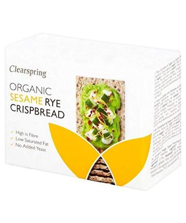 6x Crispbread Seigle Organic Clearspring Sésame 200G