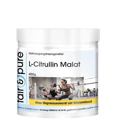 Fair & Pure - L-Citrulline Malate - 400g powder - pure substance without additives - 100% L-Citrulline Malate - vegan - bulk pack