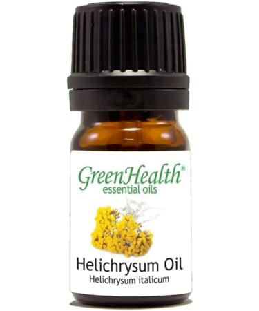 GreenHealth Helichrysum Essential Oil 5 ml 100% Pure & Natural Therapeutic Grade Amber Glass Bottle with Euro Dropper Helichrysum 0.17 Fl Oz (Pack of 1) - Buy Online on GoSupps.com