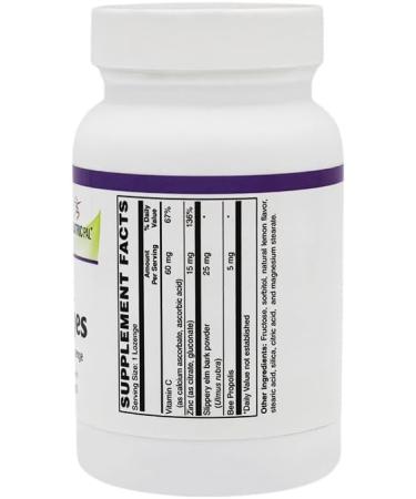 BariatricPal 15mg Zinc + Vitamin C - Lemon Flavored Lozenges (60 Count) - Buy Online on GoSupps.com