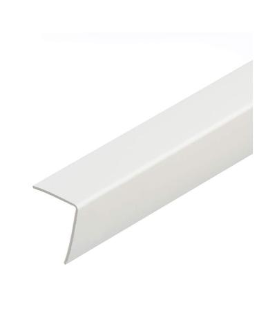 White Plastic PVC Corner 90 Degree 1 Meters Angle Trim Wall Corner Guard Edge Protector TMW Profiles (25mm x 25mm xx 1M)