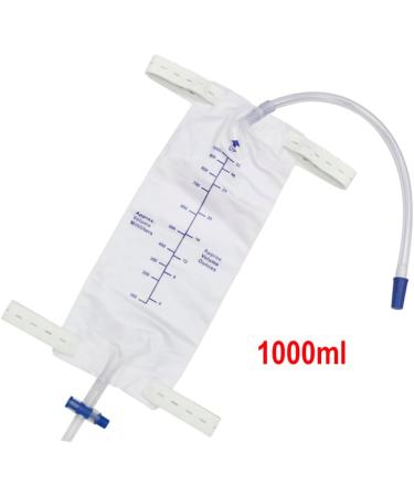 Urinary Drainage Bag with Anti-Reflux Chamber 1000ml Leg Bag Urinary Bag for Home and Hospitals Health Aids (3Pcs) - Buy Online on GoSupps.com