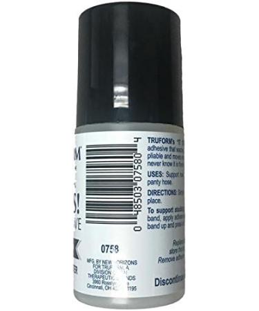 Truform Roll-On Body Adhesive 2 fl. Ounce - Prevents Stocking Rolling | Made in USA - Buy Online on GoSupps.com