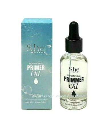 S.he Makeup Face Primer for healthy & bright skin makeup - Camellia Primer Oil