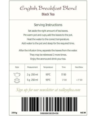 English Breakfast Loose Black Tea - Great with Milk or Without - Buy Online on GoSupps.com