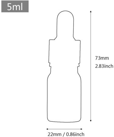 ZEOABSY 6 PiecesÂ 5mlÂ Empty Frosted Black/Gold Glass Dropper Bottles with Glass Pipette for Essence Essential Oil Elite Fluid Travel Cosmetics Storage Containers - Buy Online on GoSupps.com