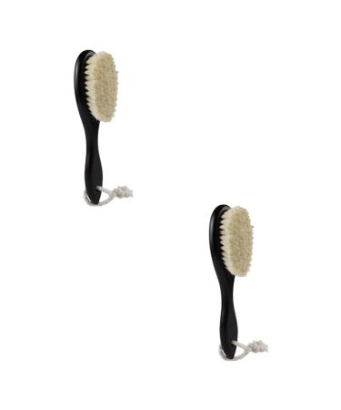 Frcolor Kamm 2st mustache Bartbrush men stand in front of clean brush cleaning brush hairbrushes woolbrush brush brush shaving brushes bamboo wooden baby headgear holder 20*5cmx2pcs picture 2x2Stk