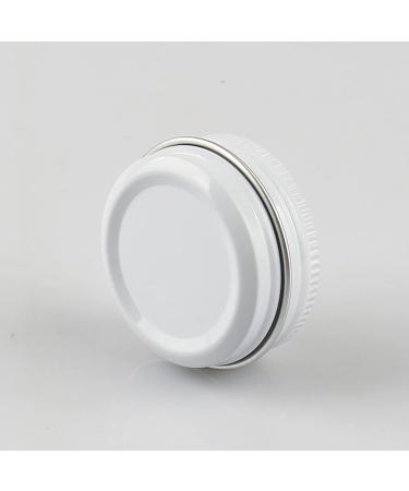 Zeoabsy 10ml White Aluminum Empty Jars 10 Pack Round Cream Tins with Screw Lid 5 Spatulas & Labels for Cosmetics Candles & Ointments - Buy Online on GoSupps.com