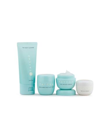 Tatcha Clarifying Skin Essentials Set - Deep Cleanse Mask, Clarifying Clay Mask, Water Cream & Silk Peony - Exclusive on Amazon - Buy Online on GoSupps.com