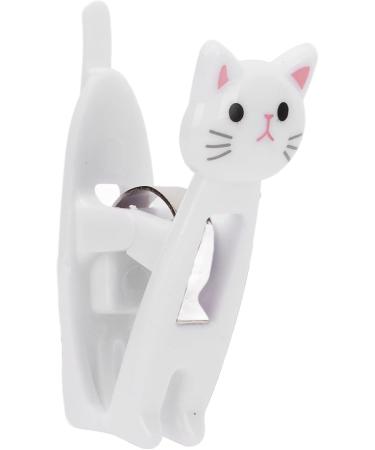 6 Pack Cat Snack Clips - Anti-Slip Strong Metal Spring Versatile Food Pocket & Document Holder - White - Buy Online on GoSupps.com