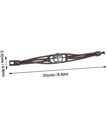 ABOOFAN 3 Pcs Christmas Tree Leather Bracelet Boyfriend Bracelets Braided Wrist Rings Braided Bracelets Couple Bracelet Vintage Bracelet Pendant Lovers Multi-layer Artificial Leather - Buy Online on GoSupps.com