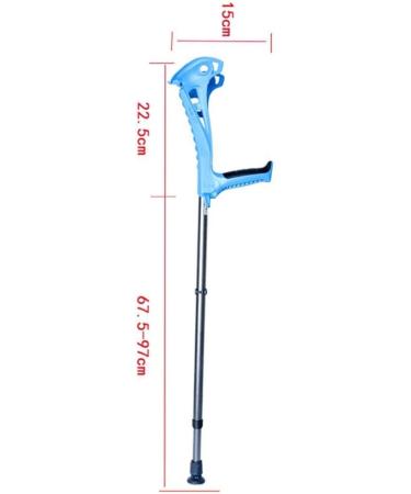 Height Adjustable Elbow & Forearm Crutches Ergonomic Shock Absorbing Walking Crutches with Comfortable Grips for Men/Women White - Buy Online on GoSupps.com