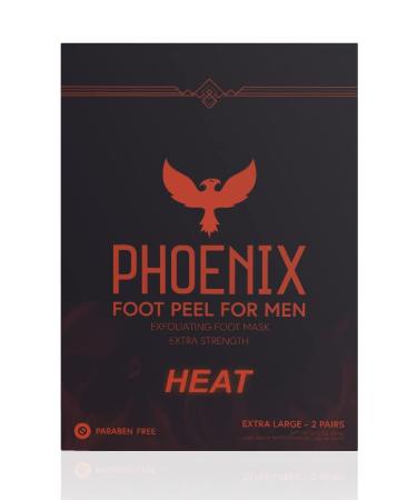 (Pack of 2) Phoenix Foot Peel for Men - Extra Large - Exfoliating Dry Feet Treatment - Buy Online on GoSupps.com
