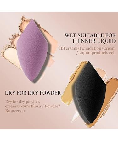 Makeup Sponge Makeup Puff Microfiber Velvet Sponges Makeup Blender Spong Powder Egg Shaped Foundation Concealer Cream Face Cosmetic Makeup Sponge Holder(BLACK-1) - Buy Online on GoSupps.com