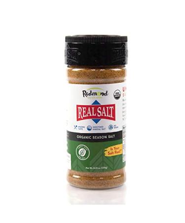 Redmond Real Sea Salt - Natural Unrefined Organic Gluten Free, Seasoning 8 Ounce Shaker
