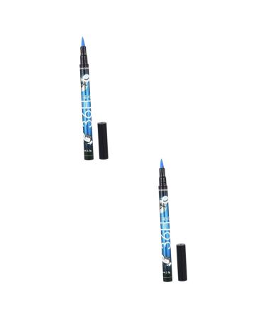 Balacoo 2pcs Waterproof Eye Liner Pencil Black Eyeliner Pencils Eyeliner Waterproof Pen Liquid 1 count (Pack of 1) As Shownx2pcs