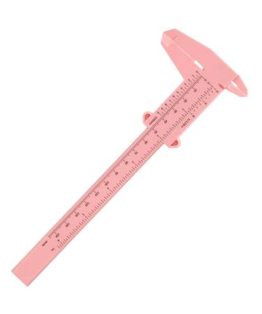 Sewroro Pied Coulisse de Mesure des Sourcils 150 MM en Plastique Rose R gle Portable Pr cise pour Maquillage Outil de Mesure Professionnel pour Microblading et Maquillage Permanent